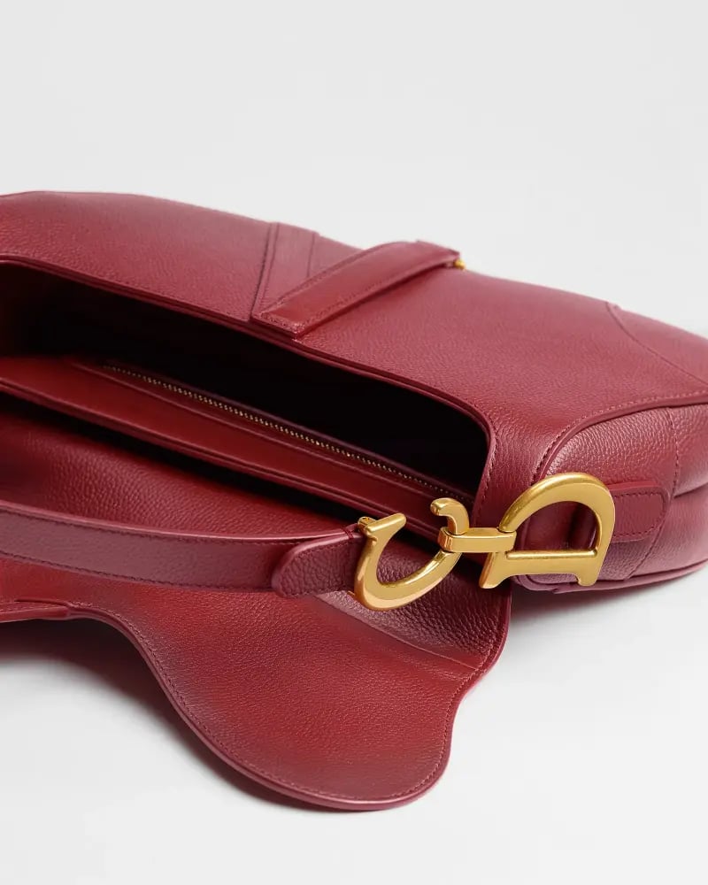 Red Saddle Bag with Strap