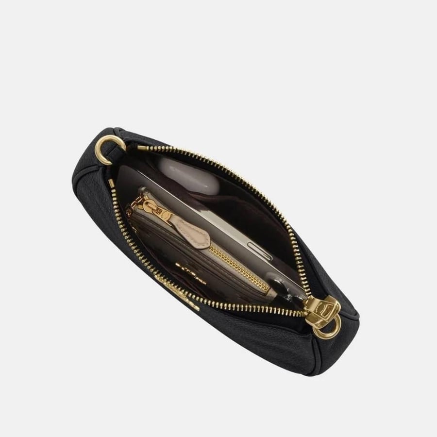 Saint Laurent classic Cassandre chain wallet in grain de poudre leather