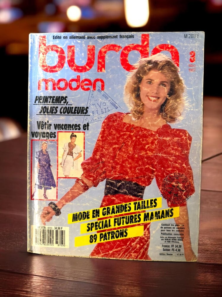 (88)  عرض خاص مجموعة 7 مجلات بوردا مودن burda moden (كل مجلة كاملة بداخلها باترونها).