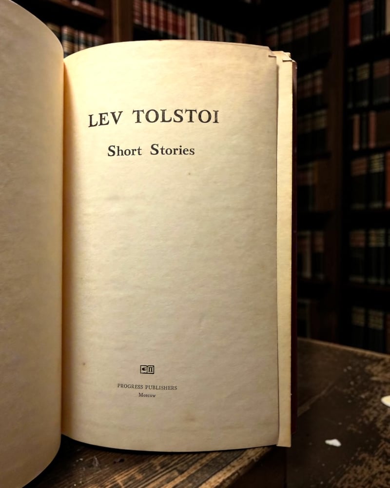 ( 340 ) Short Stories - Lev Tolstoi - Progress Publishers Moscow