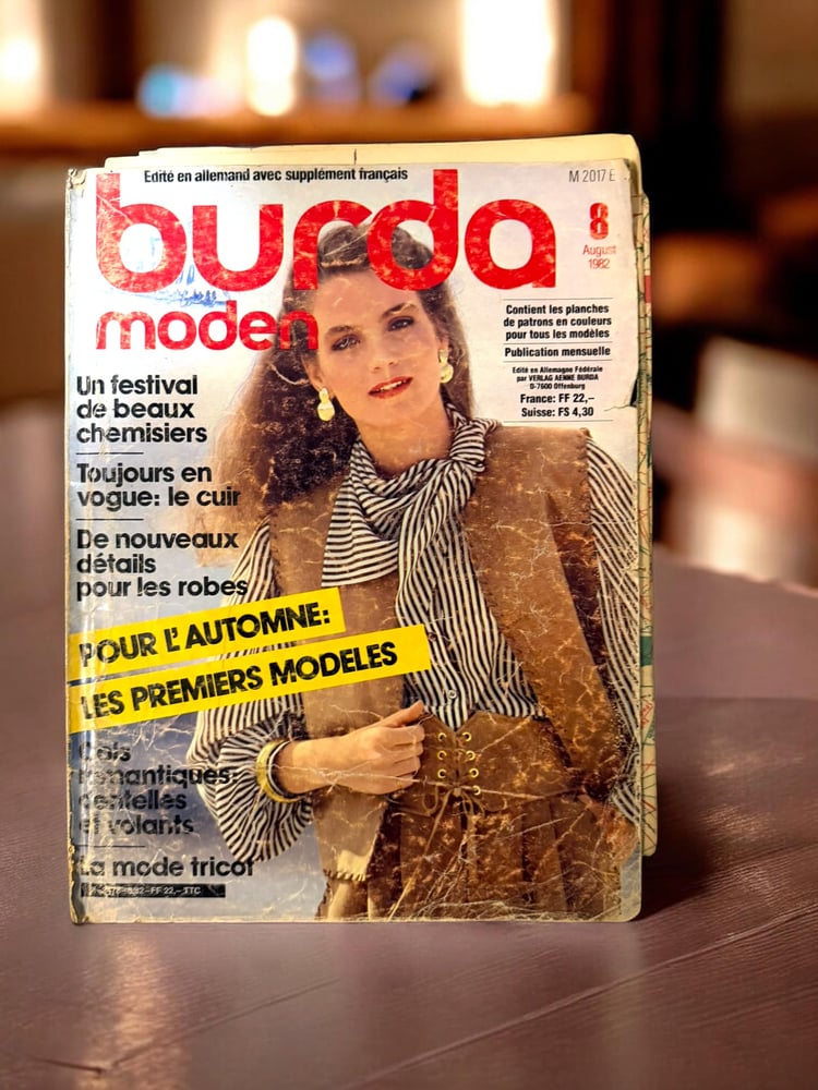 (88)  عرض خاص مجموعة 7 مجلات بوردا مودن burda moden (كل مجلة كاملة بداخلها باترونها).