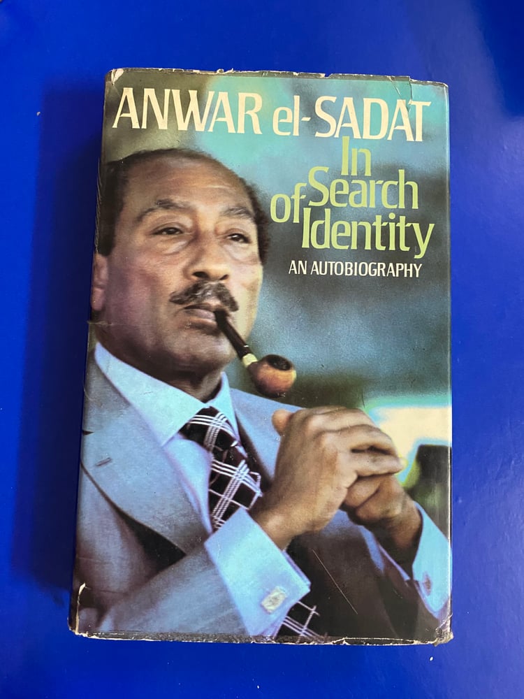 0ld and rare  ANWAR el-SADAT book (In Search of Identity) An autobiography