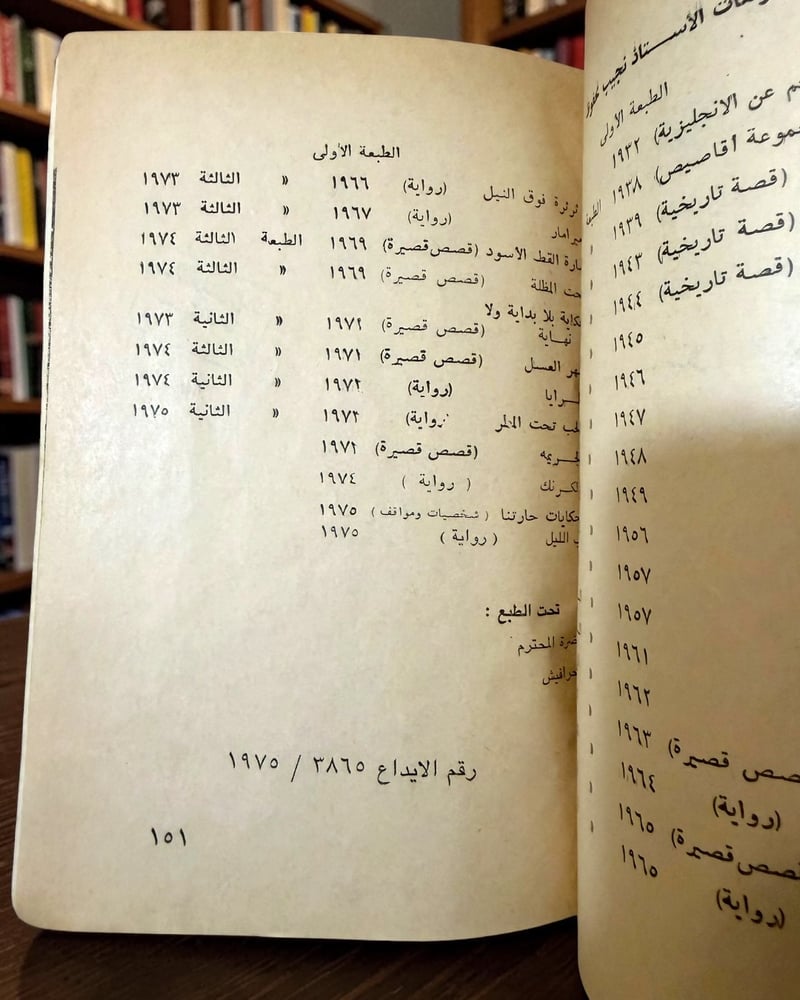 (106) مكتبة مصر: نجيب محفوظ: قلب الليل 1975م