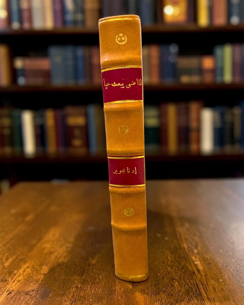 ( 200 ) الماضي يبعث حيا ️ طبعة 1953 بتجليد جلدي نصفي مع الغلاف الأصلي - مكتبة النهضة المصرية