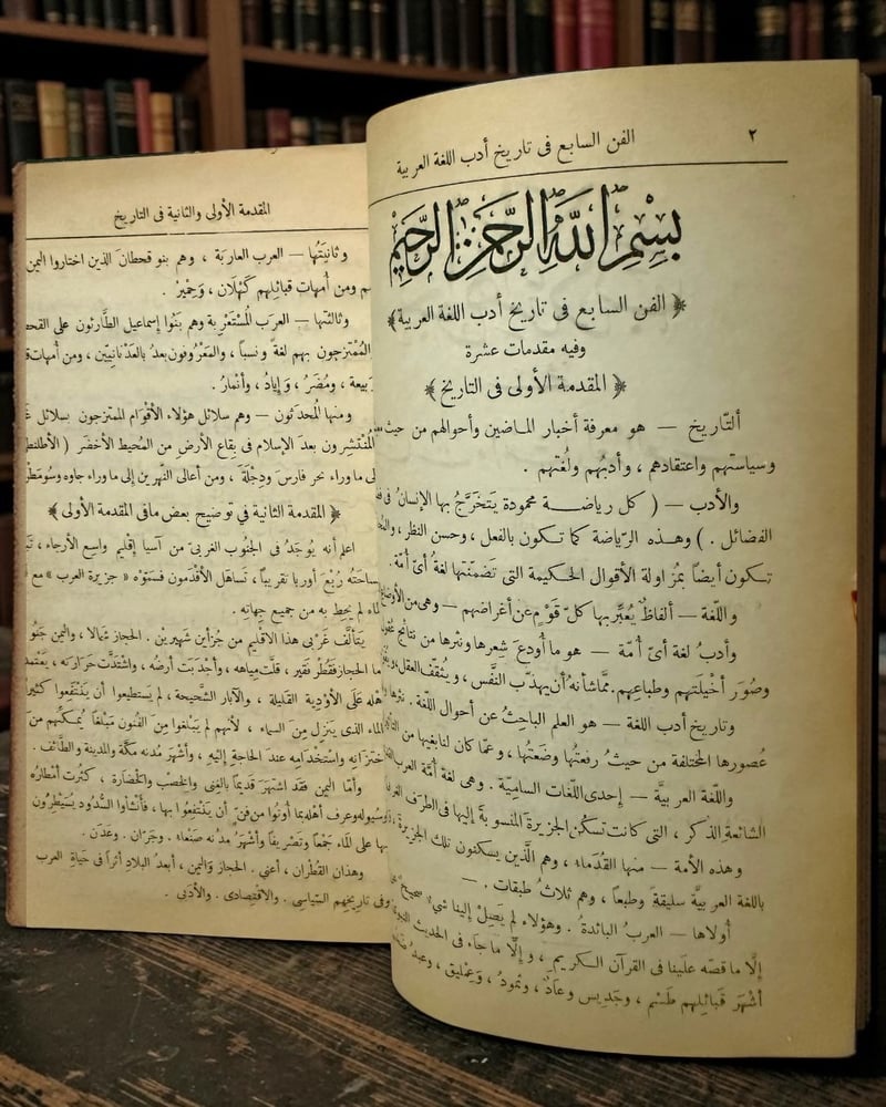 ( 362 ) جواهر الأدب في أدبيات وإنشاء لغة العرب - أحمد الهاشمي - جزءان كاملان بتجليد كعب وأركان جلد - المكتبة التجارية الكبرى 1948