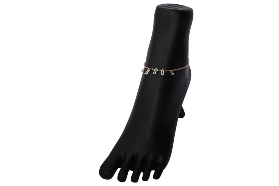 Soft anklet with zircon