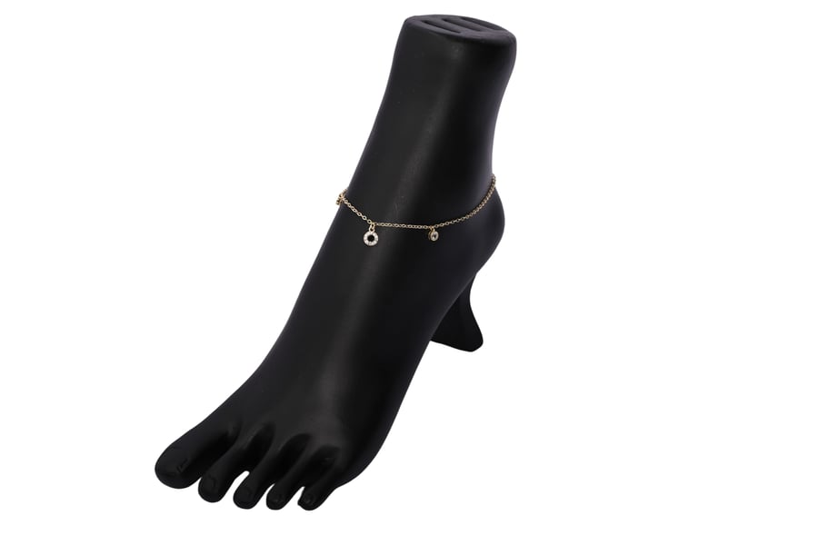 Soft anklet with zircon