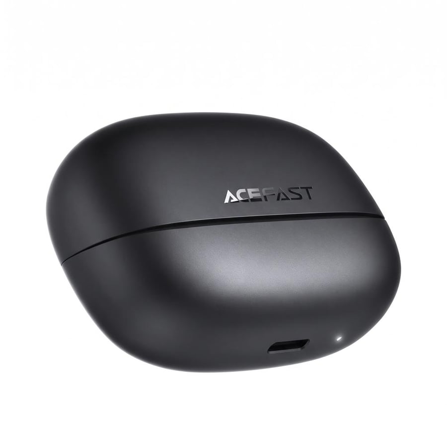 سماعات أذن لاسلكية ذكية إيسفاست W8 (ACEFAST W8) مع ترجمة فورية بالذكاء الاصطناعي وعزل -35dB - أسود