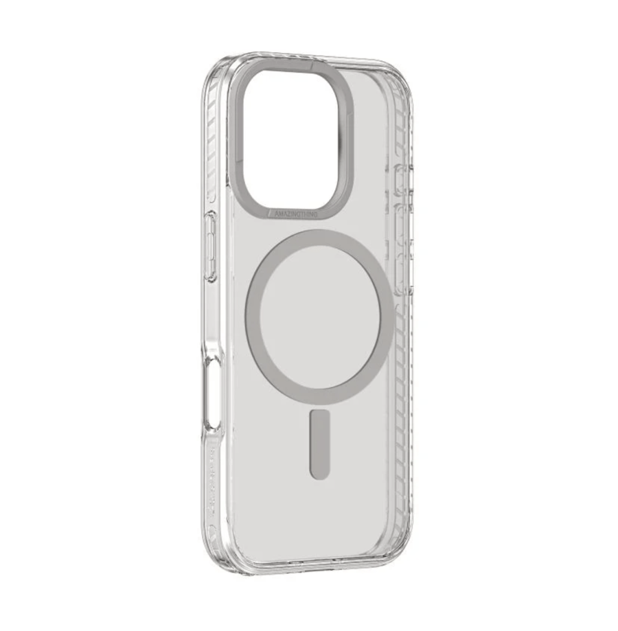 AMAZINGthing - غلاف حماية TITAN PRO للايفون 16- رمادي
