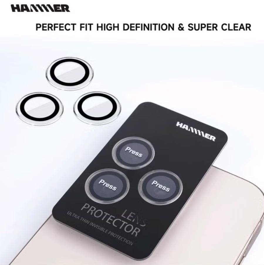HAMMER - بكج حماية متكامل للايفون بضمان ذهبي للايفون 16