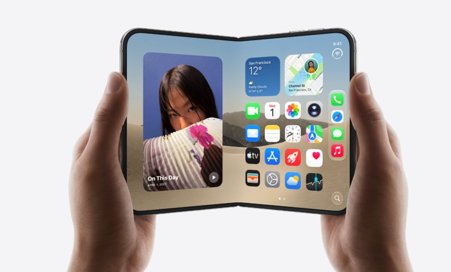 APPLE - ايفون دو القابل للطي بحجم 7.6 انش - أبيض النجوم