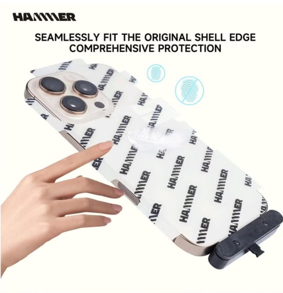 HAMMER - بكج حماية متكامل للايفون بضمان ذهبي للايفون 16