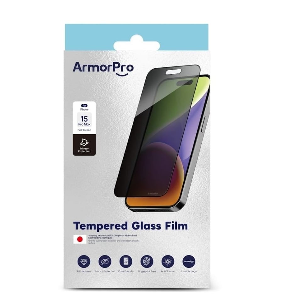 ArmorPro - حماية شاشة زجاجية للايفون - شفاف