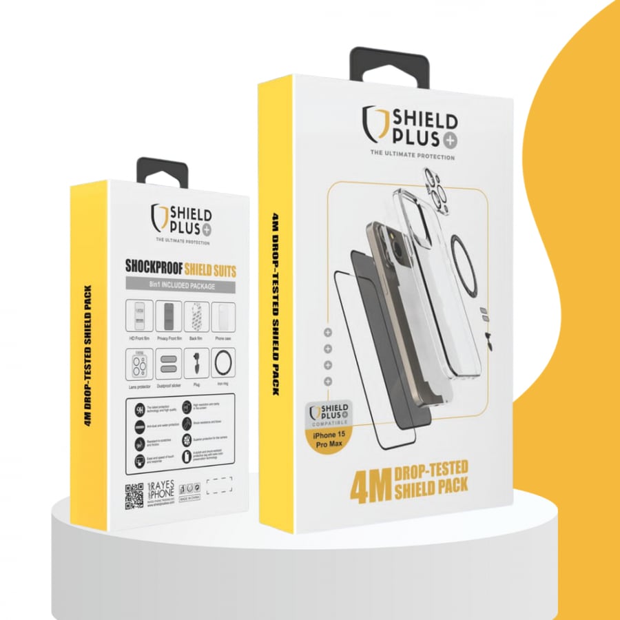 SHIELD PLUS - بكج حماية 8in1 للايفون