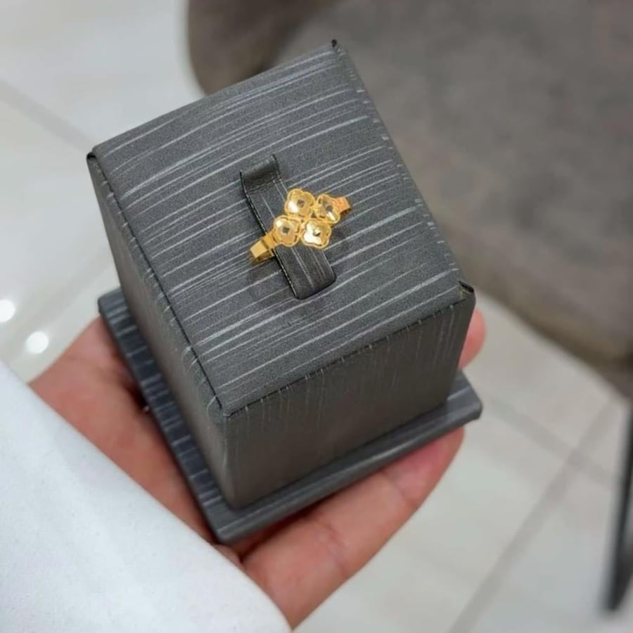 خاتم ذهب ناعم مميز وحصري ذهب خالص عيار 21