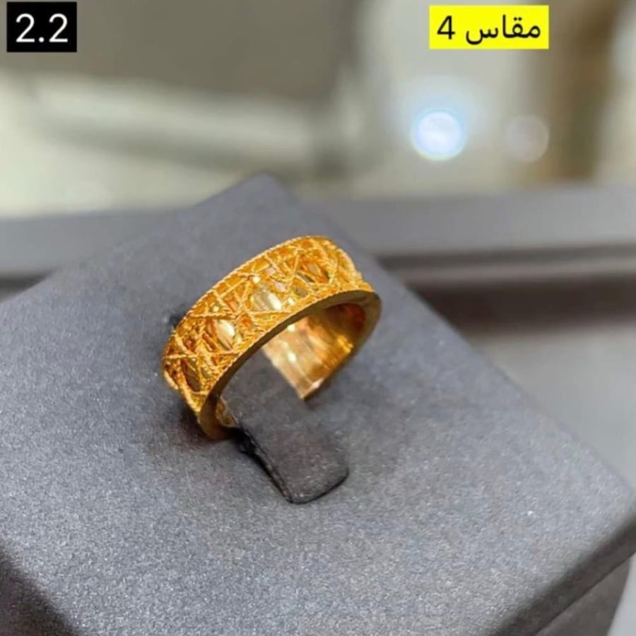 دبله ديور ذهب خالص عيار 21 مقاس 4