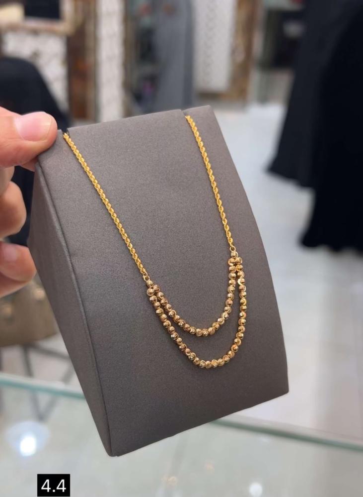 عقد (سبحة) دورين بنمط حصري ذهب خالص عيار 21