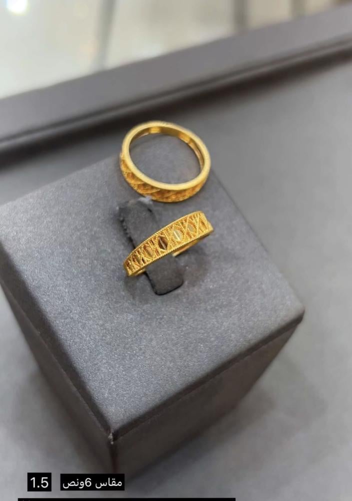 خاتم DIOR ذهب خالص عيار 21 مقاس 6