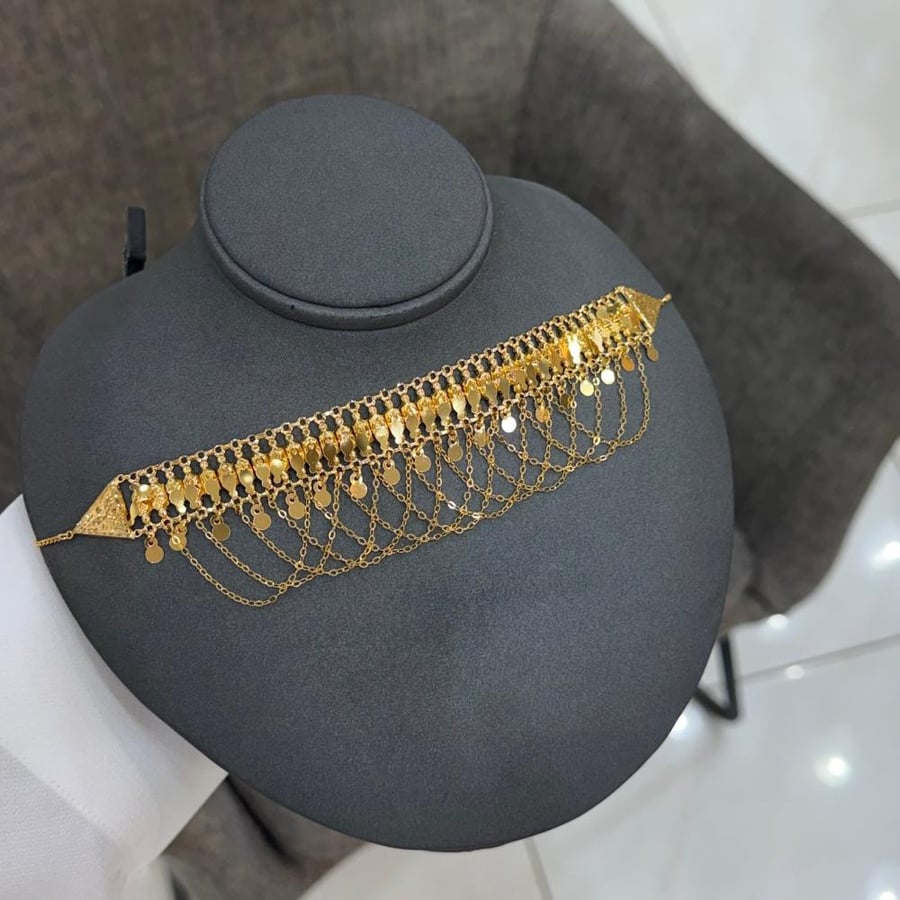 مزنط / مخنق ذهب بحريني ذهب خالص عيار 21