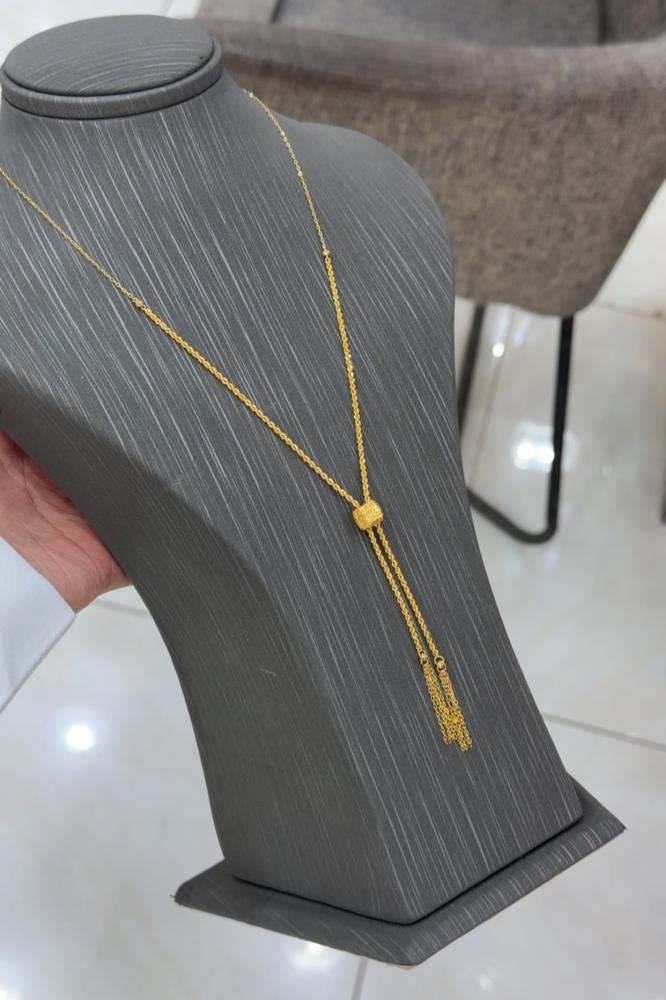 سبحة ذهب مميزة عيار 21 "ديزاين فرزاتشي والشرابات الانسيابية