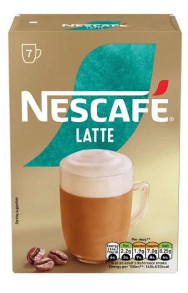 Nescafe نسكافيه لاتيه 7 أكياس جولد126 جرام