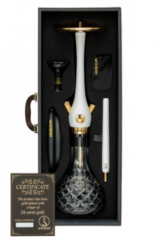 WOOKAH  24K GOLD-PLATED CHECK BLACK WHITE NOX SET