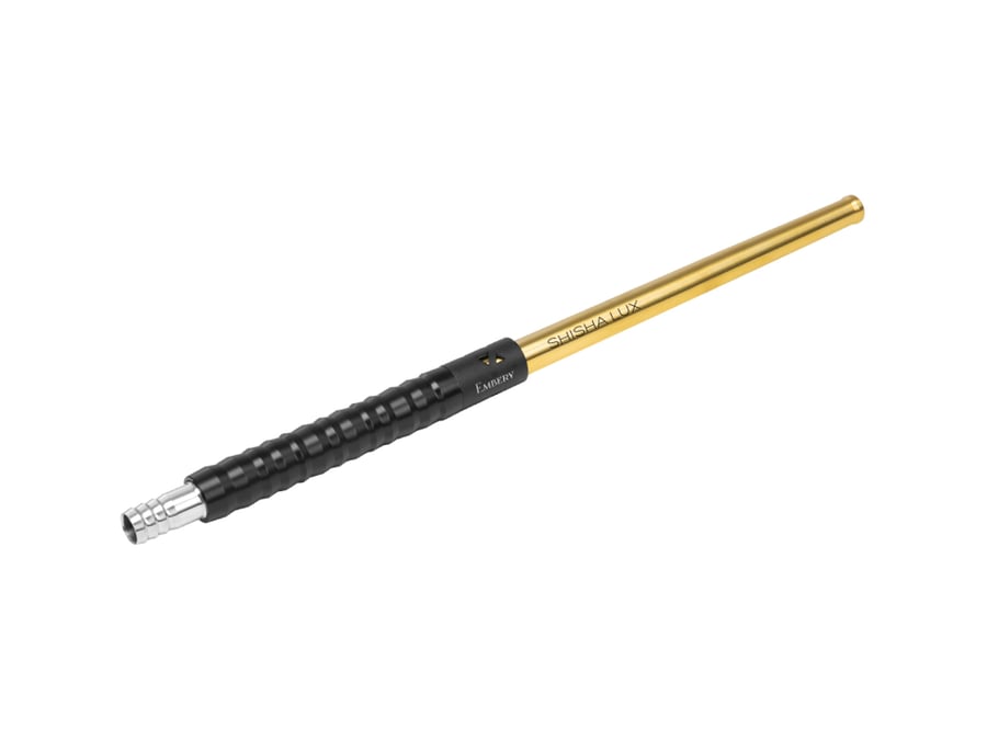 EMBERYASPIUS MOUTHPIECE - SUPREME-GOLD BLACK SHISHALUX