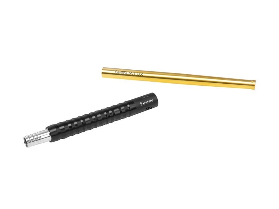 EMBERYASPIUS MOUTHPIECE - SUPREME-GOLD BLACK SHISHALUX