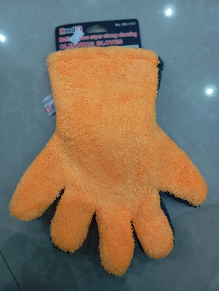 Microfiber double-sided soft cleaning glove