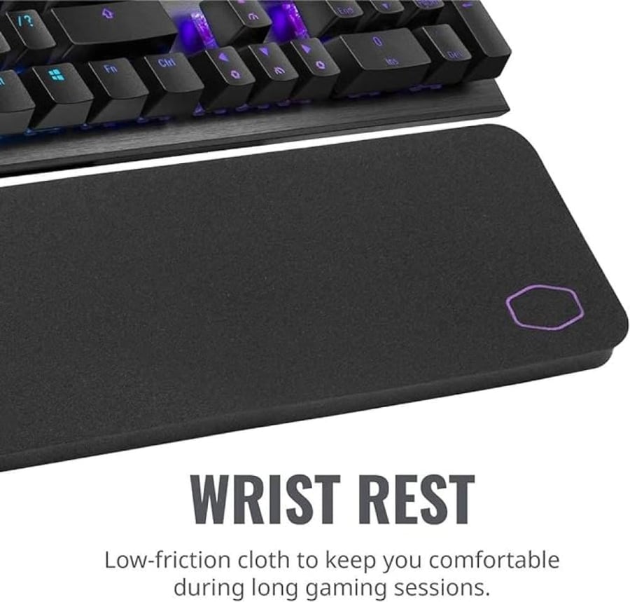 لوحة مفاتيح للألعاب من كولر ماستر CK550 V2 بألوان الفضاء اللوني RGB مع مفتاح ازرق، USB