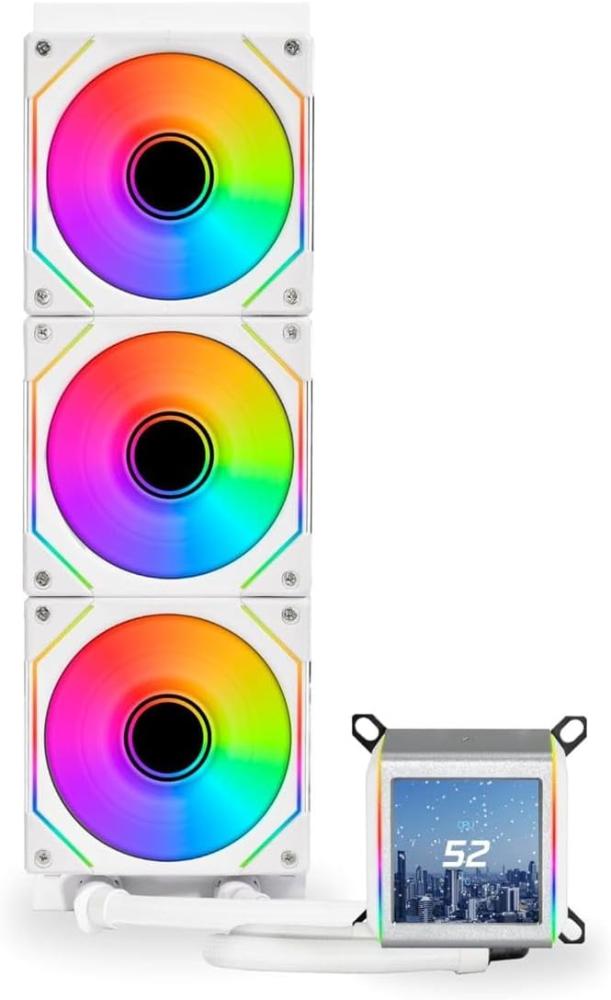 Lian Li Galahad II 360mm ARGB AIO Liquid CPU Cooler - White (15.73" L x 120mm W x 1" H) - Desktop Compatible