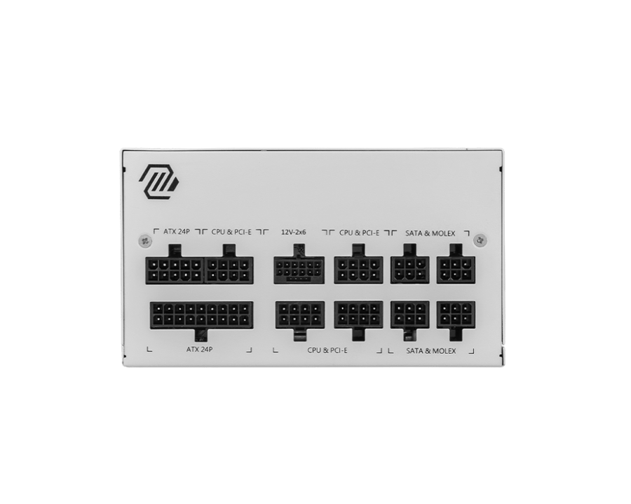 MSI MAG A850GL 80 PLUS GOLD FULLY MODULAR POWER SUPPLY WHITE