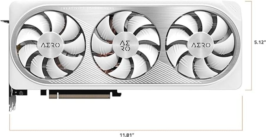 جيجابايت ايرو RTX 4070 سوبر 12GB OC كرت الشاشة - اصدار ابيض