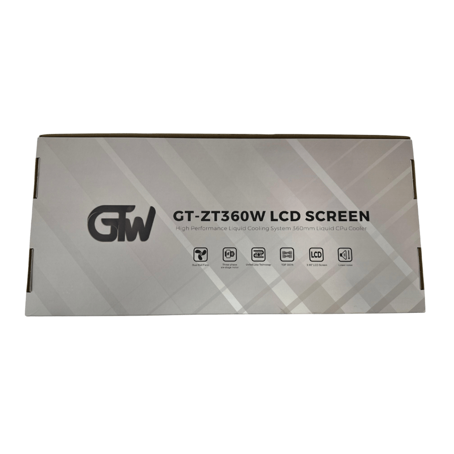 GTW GT-ZT360W LCD SCREEN 360 ARGB CPU LIQUID COOLER - 360MM AIO WHITE