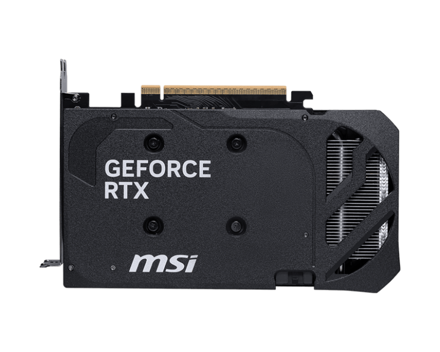 اللوحة الخلفية الواقية لكرت شاشة MSI RTX 5060 Shadow 2X بتصميم أسود مط