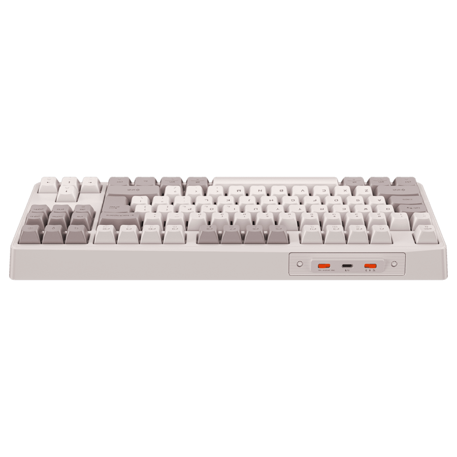 لوحة مفاتيح ميكانيكية Meetion MT-MK14 TKL باللون الأبيض مع إضاءة RGB قابلة للتخصيص واتصال متعدد الأنظمة
