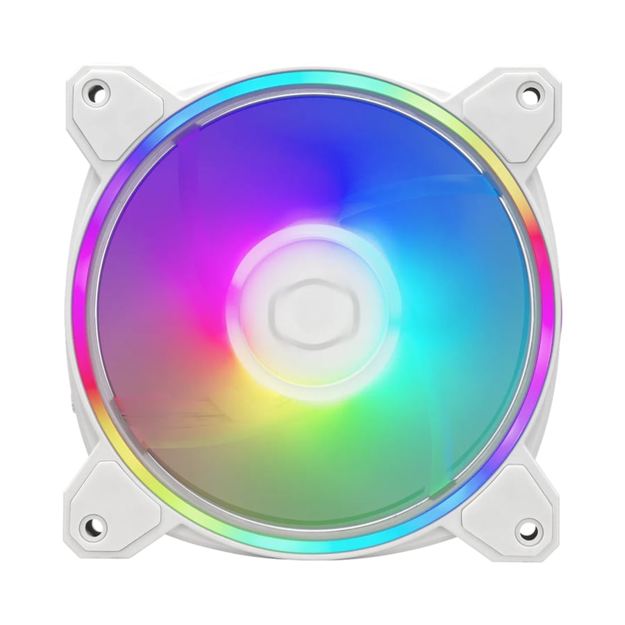 Cooler Master MasterFan MF120 Halo2 3in1 White: مراوح ARGB عالية الأداء