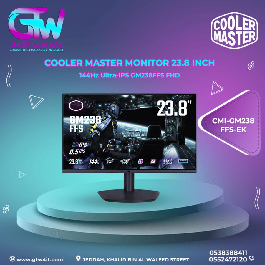 COOLER MASTER MONITOR 23.8 INCH 144Hz Ultra-IPS GM238FFS FHD