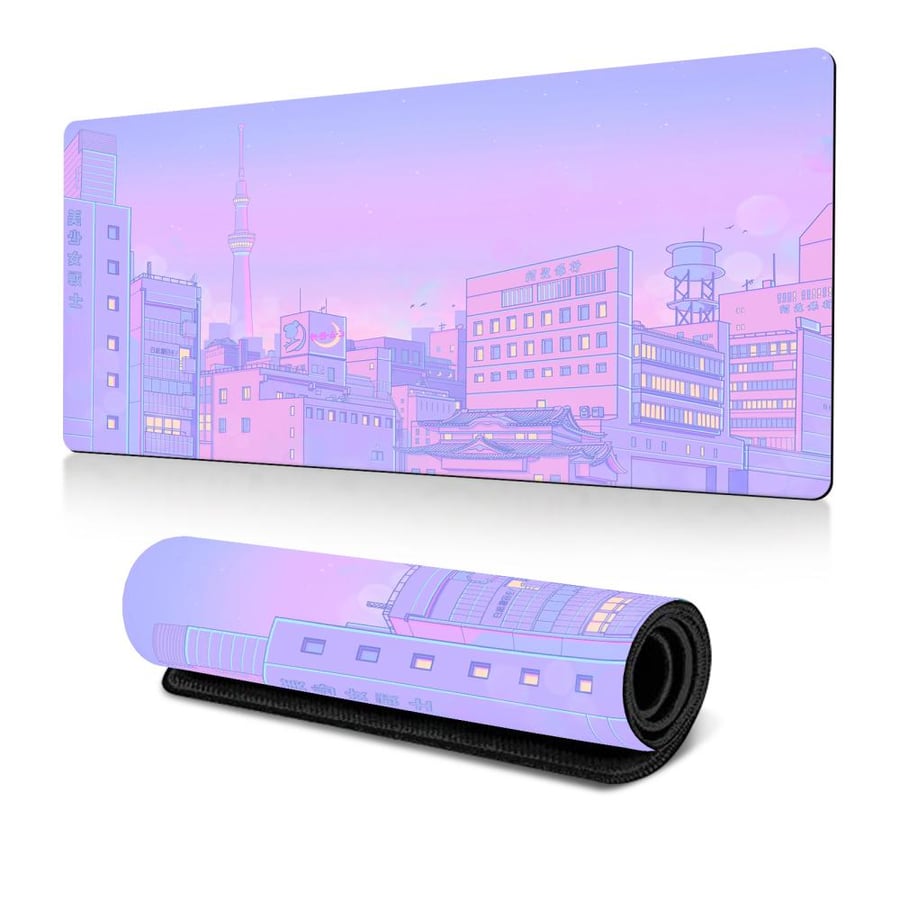 GTW Extended Gaming Mouse Pad with Superior Cloth Surface and Non-Slip Rubber Base,Waterproof Keyboard Mouse Pad,MP-TS0040