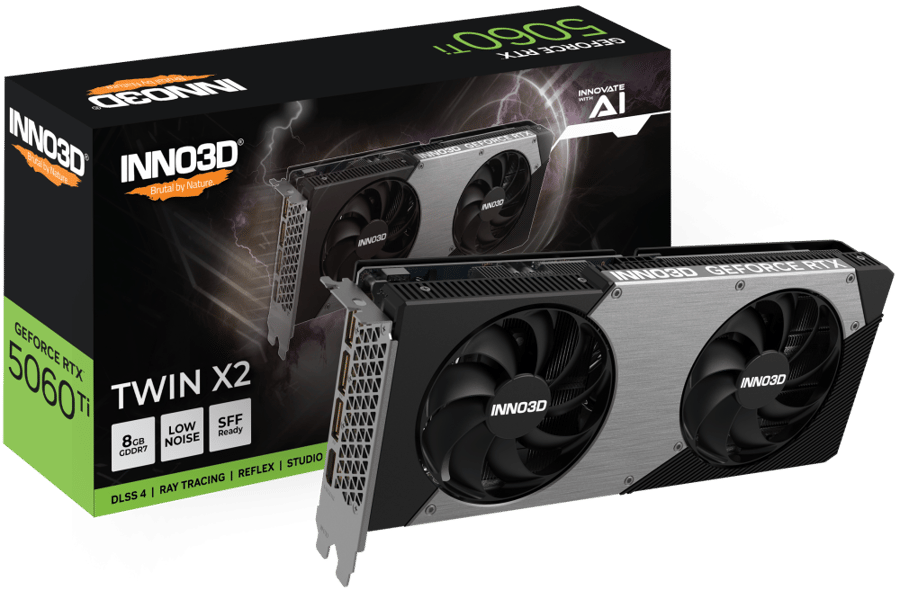 INNO3D GeForce RTX™ 5060 Ti 8GB TWIN X2