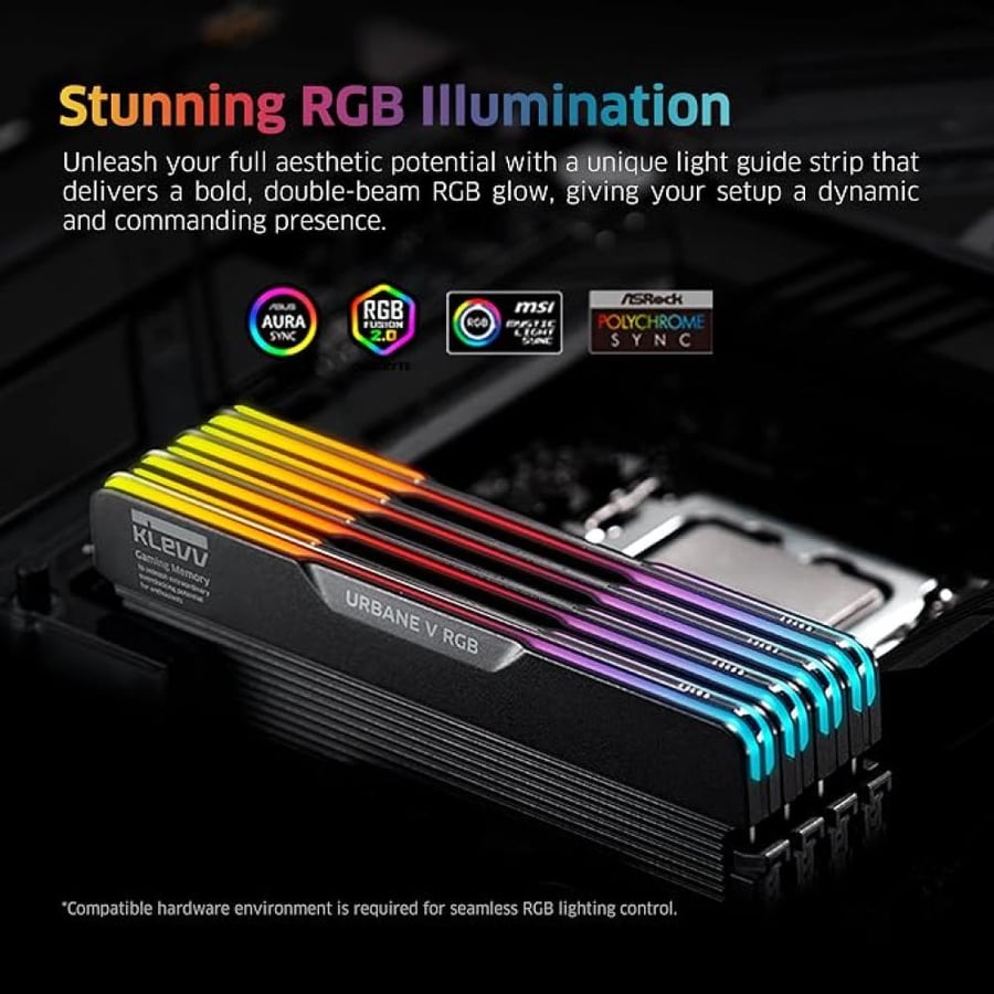 KLEVV Urbane V RGB DDR5 32GB (2x16GB) 6400MHz CL30