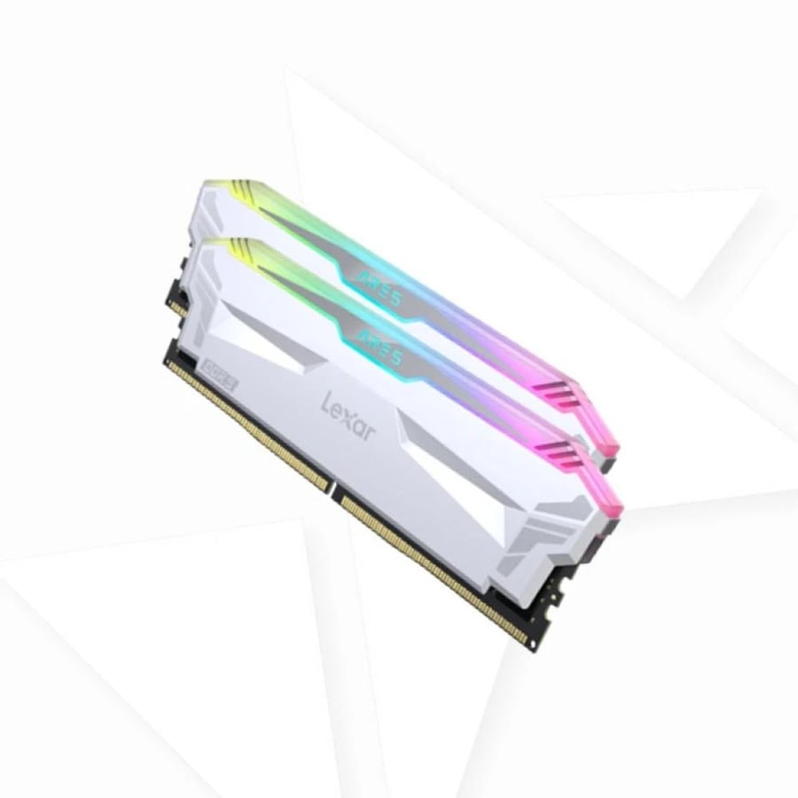لكسار أريس ذاكرة عشوائية 32G DDR5 بسرعة 6400 ابيض
