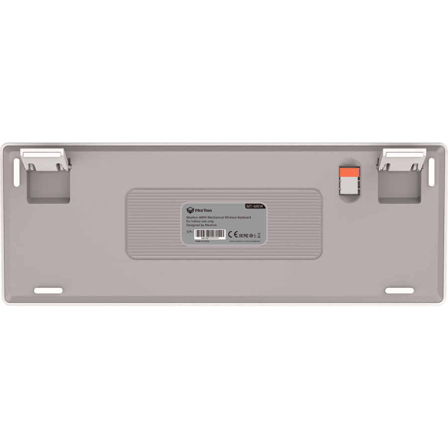 لوحة مفاتيح ميكانيكية Meetion MT-MK14 TKL باللون الأبيض مع إضاءة RGB قابلة للتخصيص واتصال متعدد الأنظمة