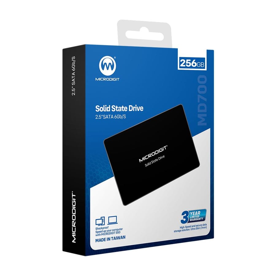 MICRODIGT 256GB SSD SATA 2.5-550MB-560MBS