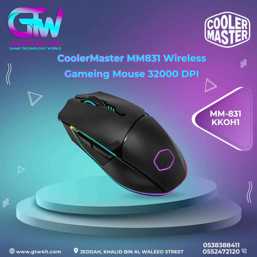 CoolerMaster MM831 Wireless Gameing Mouse 32000 DPI