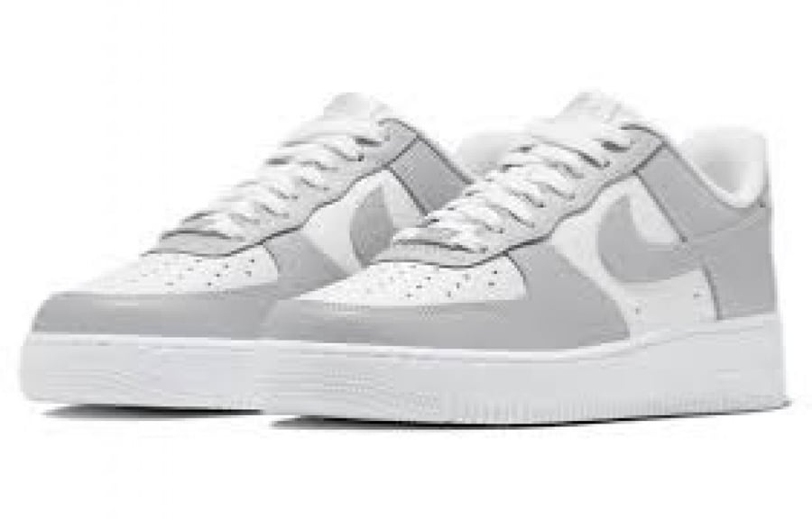Grey And White Bring A Calm Vibe To The Nike Air Force 1