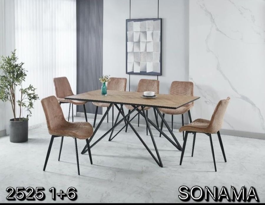 طاولة طعام مودرن 6 كراسي