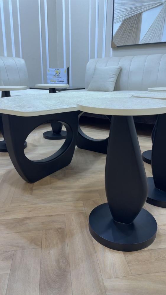 Luxury marble coffee table set