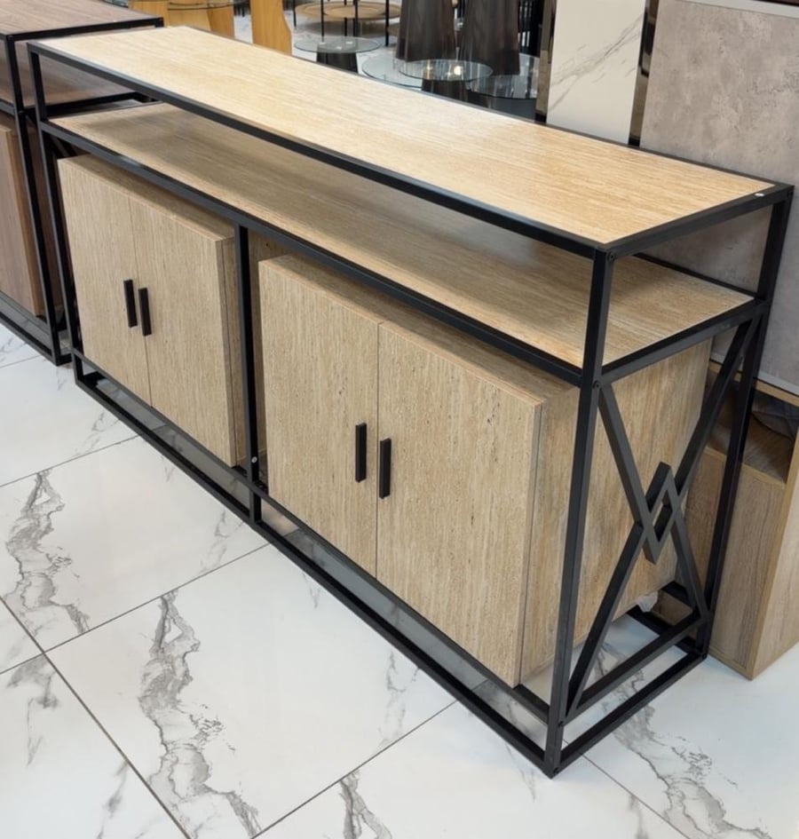 Wooden buffet entrance