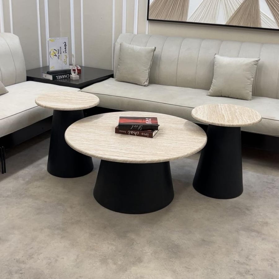 طقم طاولات خشب